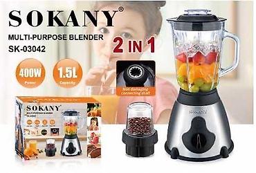 Блендер SOKANY SK-03042, многофункциональный 2 в 1 - Мощность: 400 Вт