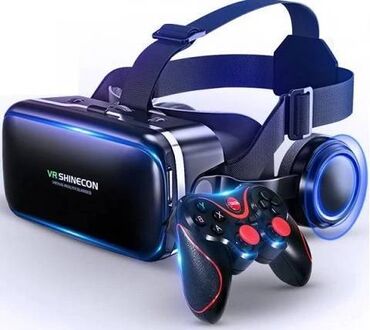 vr shinecon: Virtual reallıq eynəyi VR Shinecon 6.0 + Gamepad S9 ✅3D formatda
