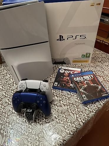 en ucuz playstation: ⚜️PlayStation 5 slim(Disk versiyası) oyun seti⚜️ 🤝🏻Tək-Tək Və Ya 1 — 1