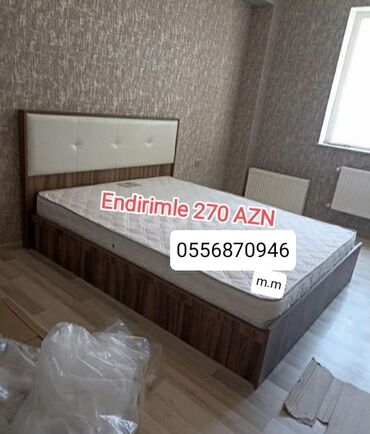 бескаркасный диван кровать: Новый, Двуспальная кровать, Без подьемного механизма, С матрасом, Без выдвижных ящиков, Азербайджан