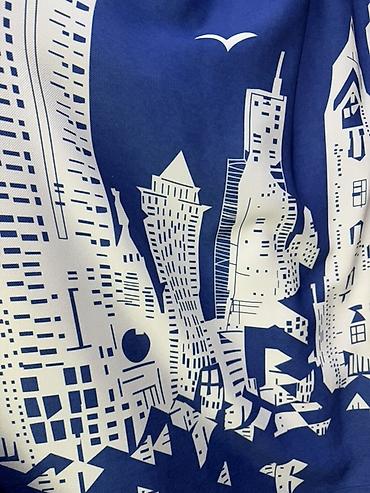 bed sheets: Портьера в детскую с принтом «Городской пейзаж» - Материал: плотная — 1