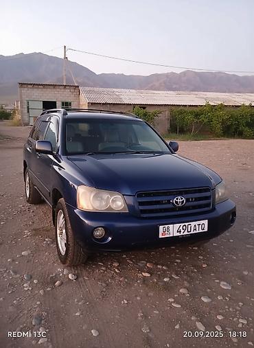 араба ош: Toyota Highlander: 2003 г., 2.4 л, Автомат, Бензин, Внедорожник — 6