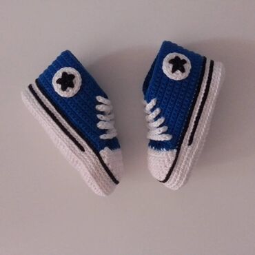 Patike: Heklane nehodajuće patike za bebe, dečake I devojčice, od pamučnog na lalafo.rs — 6 Patike: Heklane nehodajuće patike za bebe, dečake I devojčice, od pamučnog — 6