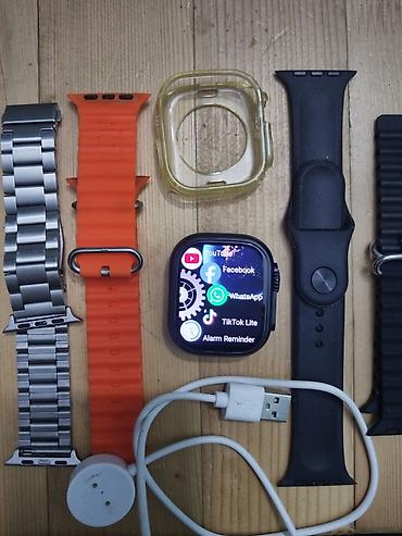 akilli saat ucuz: Yeni, Smart saat, Smart, Sim kart, rəng - Qara — 3