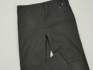 spodnie polarowe dziewczęce: Material trousers, 12 years, 146/152, condition - Good