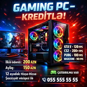 pc monitor: Gaming PC – kreditlə! - Yüksək performanslı oyun kompüteri, RGB — 1
