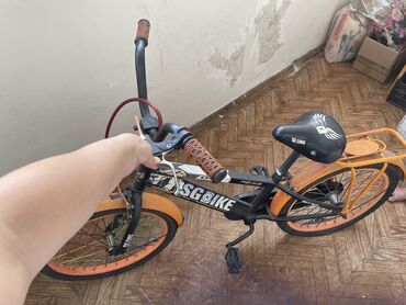 велосипед оранжевый: Детский велосипед, Б/у