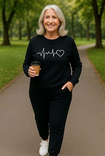 Gornji i donji deo: 💥Ženski komplet trenerke – crna dukserica i donji deo ✅Pamuk xs s m l na lalafo.rs — 5 Gornji i donji deo: 💥Ženski komplet trenerke – crna dukserica i donji deo ✅Pamuk xs s m l — 5