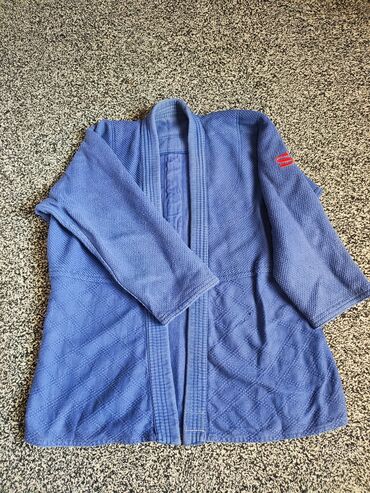 пояс для кимоно: Комплект, цвет - Синий, Б/у