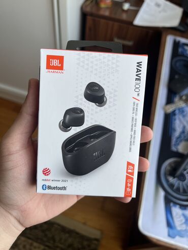 jbl kulaklık: Yeni Simsiz (Bluetooth) Qulaqcıqlar, JBL, rəng - Qara