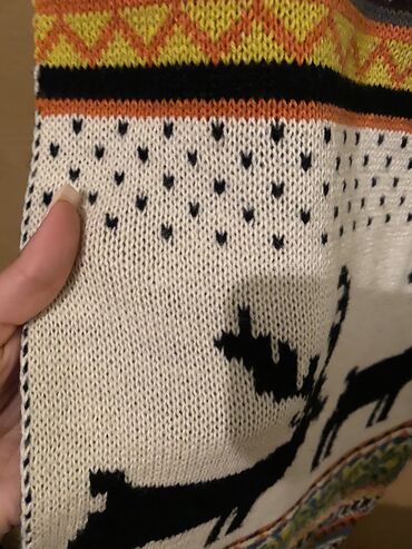 Baş geyimləri: Cox qalın toxunuşu olan Yeni il tematikasi ile isti yumsaq şerf — 4