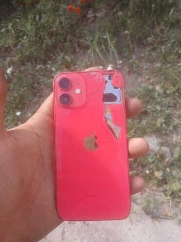 покупка продажа бу телефонов: IPhone 12 mini, Б/у, 128 ГБ, Красный, Чехол, 76 %
