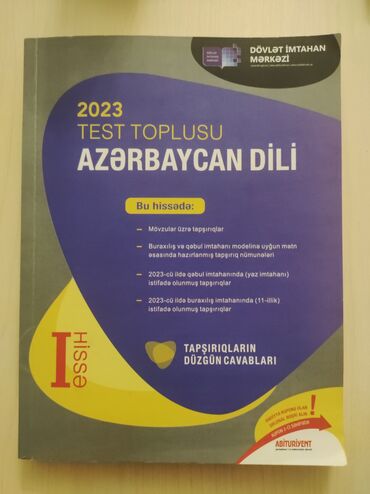 azerbaycan dili yeni toplu pdf: Azərbaycan dili Testlər 11-ci sinif, DİM, 1-ci hissə, 2023 il