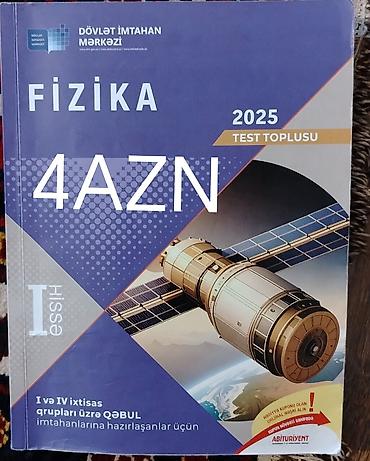 ikinci el canta: Fizika 1 Hissə test toplusu 2025 - 4 AZN — 1