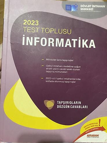 Тесты: Məhsul: “İnformatika 2023 – Test Toplusu” (Dövlət İmtahan Mərkəzi) — 1