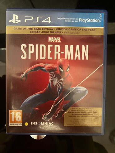 z fold 4: Marvel's Spider-Man, Ekşn, İşlənmiş Disk, PS4 (Sony Playstation 4), Ünvandan götürmə