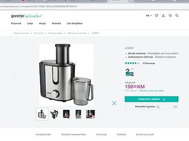 Sokovnici: Sokovnik Kitchen:Basics – 600 W, nerđajući čelik - Snaga motora: 600 — 7