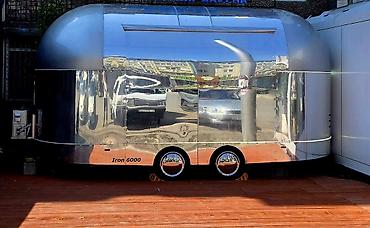 магазин кызыл аскер: Премиальный прицеп-фудтрак в стиле Airstream с зеркальным полированным — 2