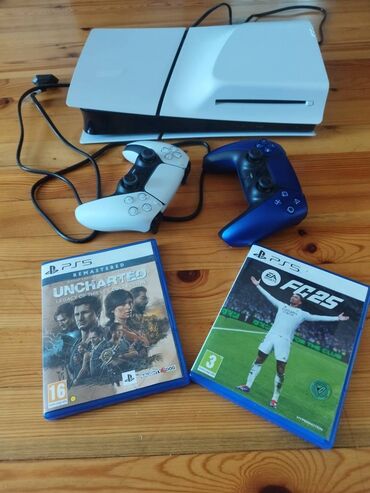 PS5 (Sony PlayStation 5): PlayStation 5 slim Yeni alınıb iş yerimi dəyişdiyim üçün oynamağa