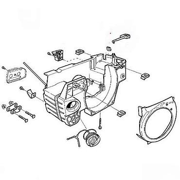 einhell motorne testere cena: Originalni plastični graničnik/poklopac za sajlu čoka (čok polugu) – — 2