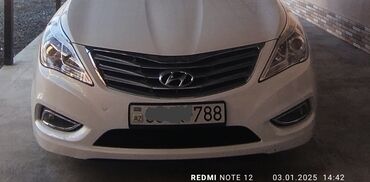 niva buferi: Ön, Hyundai AZERA, 2013 il, Ünvandan götürmə