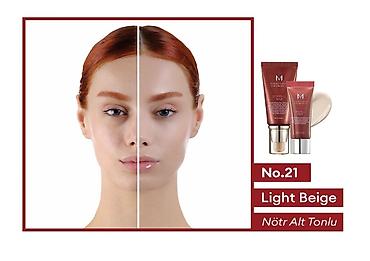 üz: 1defe istifade olunub.MISSHA M Perfect Cover BB Cream – No.21 Light — 1