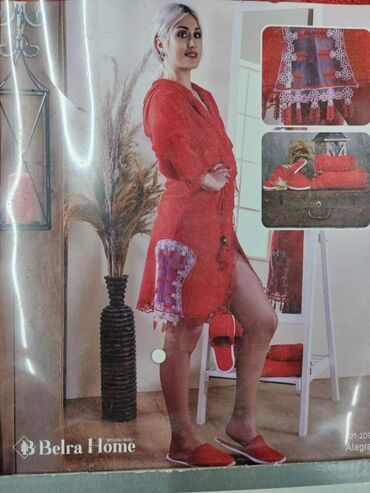 Bademantili: FANTAZI Bade Mantl SET 1/5 BADE MANTIL SA CIPKOM DVA PESKIRA SA CIPKOM — 3