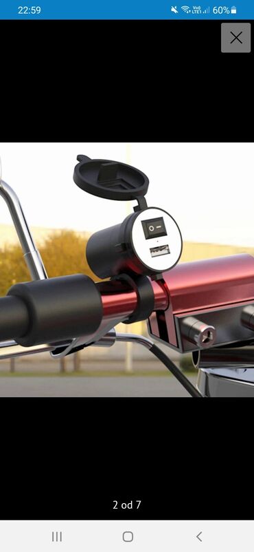 Ostali motocikli i skuteri: Vodootporni ugradni usb punjač za motor Vodootporni usb ugradni punjač — 10