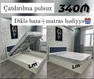 Çarpayılar: Yeni, İkinəfərlik çarpayı, Bazasız, Matras ilə, Siyirməsiz, Azərbaycan -da lalafo.az — 22 Çarpayılar: Yeni, İkinəfərlik çarpayı, Bazasız, Matras ilə, Siyirməsiz, Azərbaycan — 22