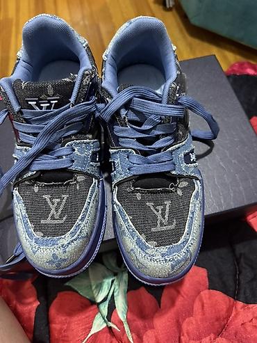 louis: Louis Vuitton Trainer Denim krossovkalar - Model: LV Trainer - — 2
