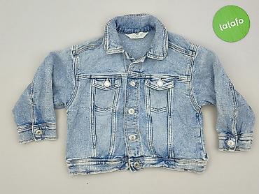 material na szable krzyzowka: Dziecięca kurtka jeansowa, 4-5 lat, 104-110 cm, H&M, stan - Bardzo dobry — 2