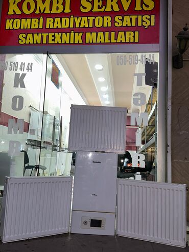 isdenmis paltaryuyan: 1 Ədəd kombi robello 24 kv 3 ədəd radiyator 60 sm az işlənmiş ikinci