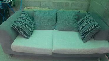 кровать диван: Диван-кровать, цвет - Серый, Б/у