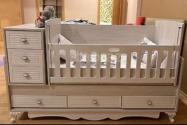 yer suren: Uşaq çarpayısı və komodla birləşmiş funksional beşiklik - Model: Baby — 1