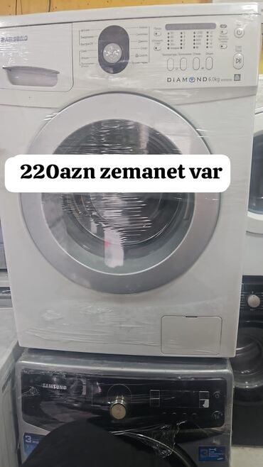 Paltaryuyan maşınlar: Paltaryuyan maşın Samsung, 6 kq, İşlənmiş, Avtomat, Qurutma var, Ünvandan götürmə, Ödənişli çatdırılma