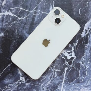 купить ноутбук бишкек: IPhone 13, Колдонулган, 128 ГБ, Ак, 100 %