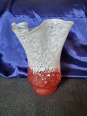 Vaze i saksije: Murano vaza,rucni rad 1960,70ta.god. Vaza murano,splatter glass- — 6