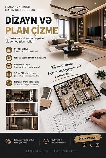 a frame ev tikintisi: Peşəkar interyer dizaynı və plançəkmə xidməti Xidmətlər: - Mənzil — 1
