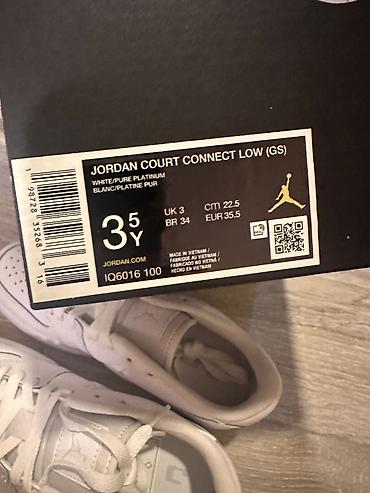 air jordan: Rəng - Ağ Krossovkalar, Nike, Ölçü: 35, Uniseks — 6