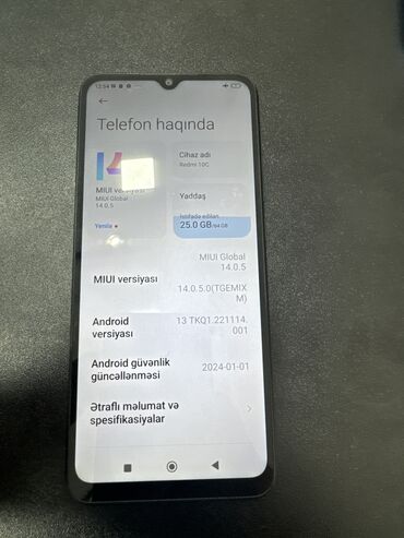 redmi note 10 pro 128 gb qiymeti: Xiaomi Redmi 10C, 64 GB, rəng - Qara