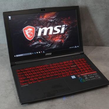 игровой ноутбук в рассрочку: Ноутбук, MSI, 16 ГБ ОЗУ, Intel Core i5, 15.6 ", Б/у, Для работы, учебы, память HDD + SSD