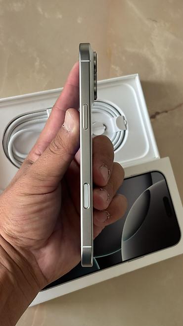 замок на спринтер: IPhone 16 Pro Max, Новый, 256 ГБ, White Titanium, Зарядное устройство, Кабель, Коробка, 100 % — 7