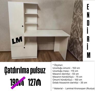 yeni model divanlar: *Yazı masası / iş masası* _*EMDİRİMLƏ*_ Qiymət : *127₼* ➡️Məhsul yeni