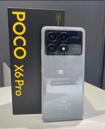 магнитола спринтер: Poco X6 Pro 5G, Колдонулган, 512 ГБ, түсү - Боз, 2 SIM