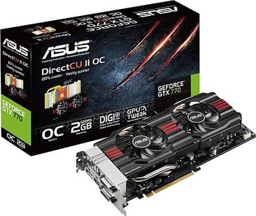 video kart satisi: Videokart Asus GeForce GTX 770, < 4 GB, İşlənmiş