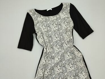 sukienki biało czarne eleganckie: Sukienka, Prosta, L (EU 40), stan - Bardzo dobry, Promod