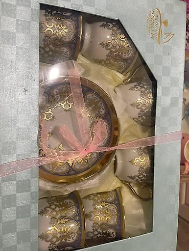 cay: Qəhvə dəsti, rəng - Ağ, Farfor, 6 nəfərlik — 2