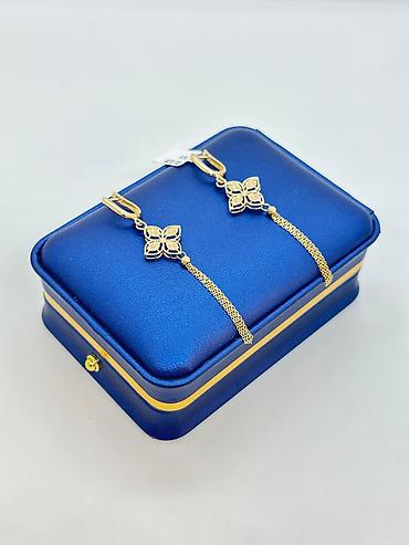 Zərgərlik dəstləri: Tiffany, Sarı qızıl — 9