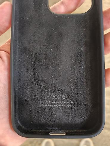 iphone 5s kabro: Apple iPhone üçün orijinal silikon/rezin qoruyucu keys - Rəng: qara — 5