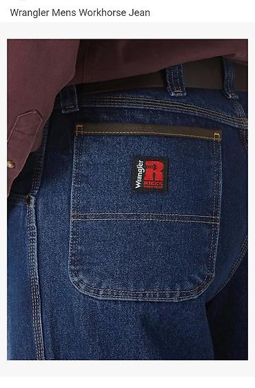 jeans: Original Amerikan Wrangler Riggs Workwear kişi cins şalvarı – tünd — 5